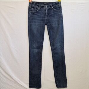 Y2K Citizens of Humanity Skinny Jeans Women 29 Dark Blue Low Rise Made In USA